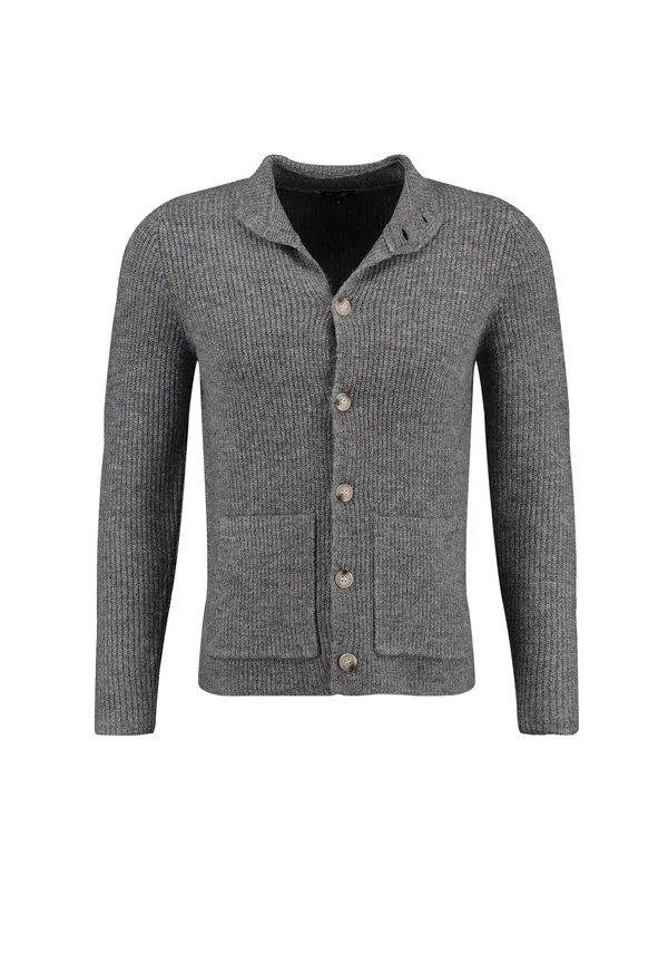Strickjacke - dark grey