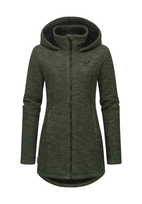 Strickjacke - dark olive