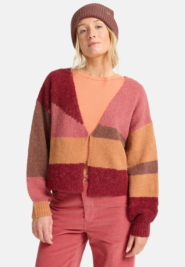 Strickjacke - dark red