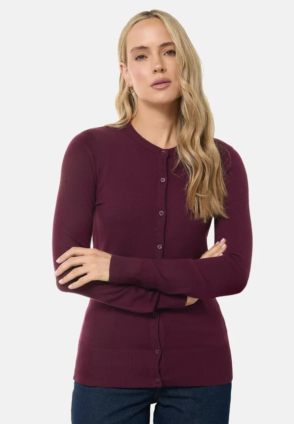 Strickjacke - dark red