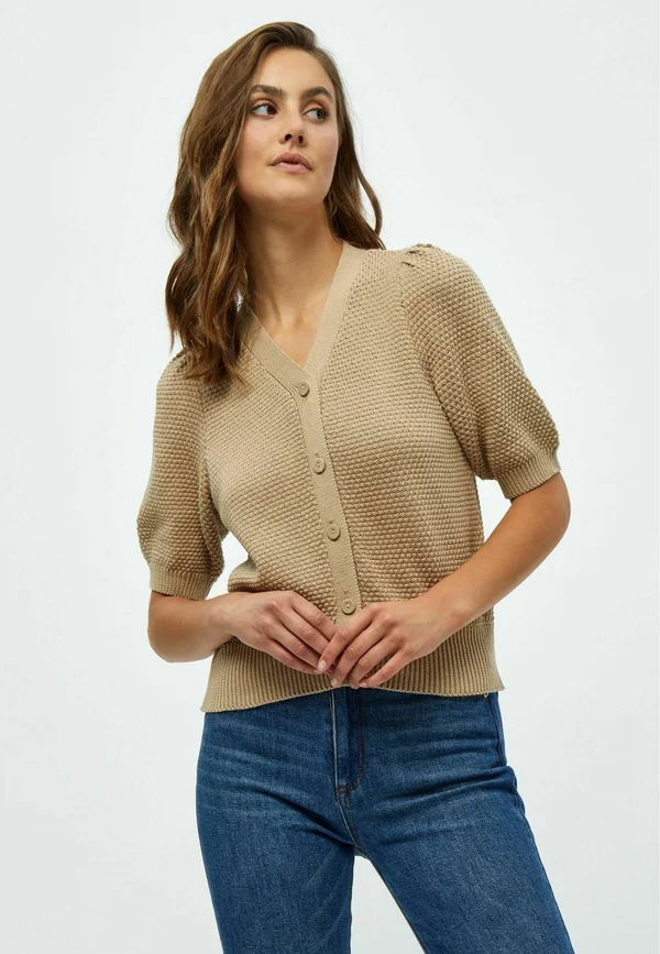 Strickjacke - dark sand