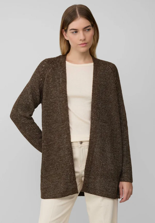 Strickjacke - dunkelbraun