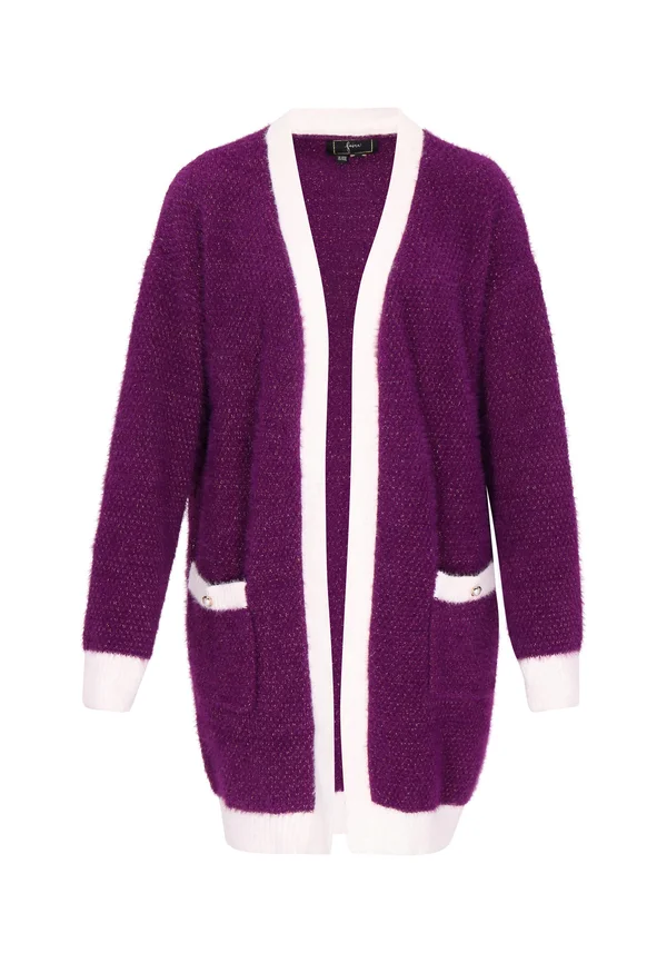 Strickjacke - dunkellila