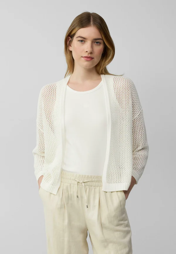 Strickjacke - ecru