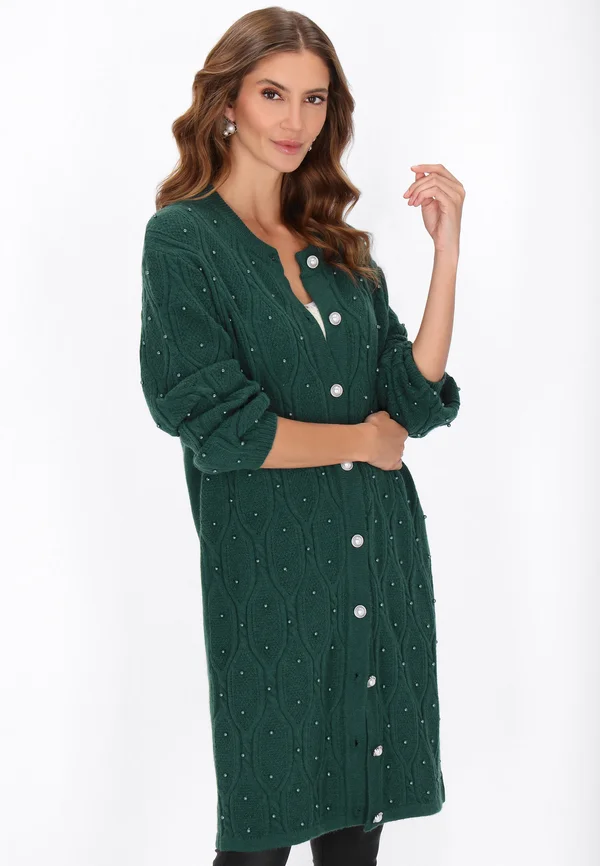 Strickjacke - emerald