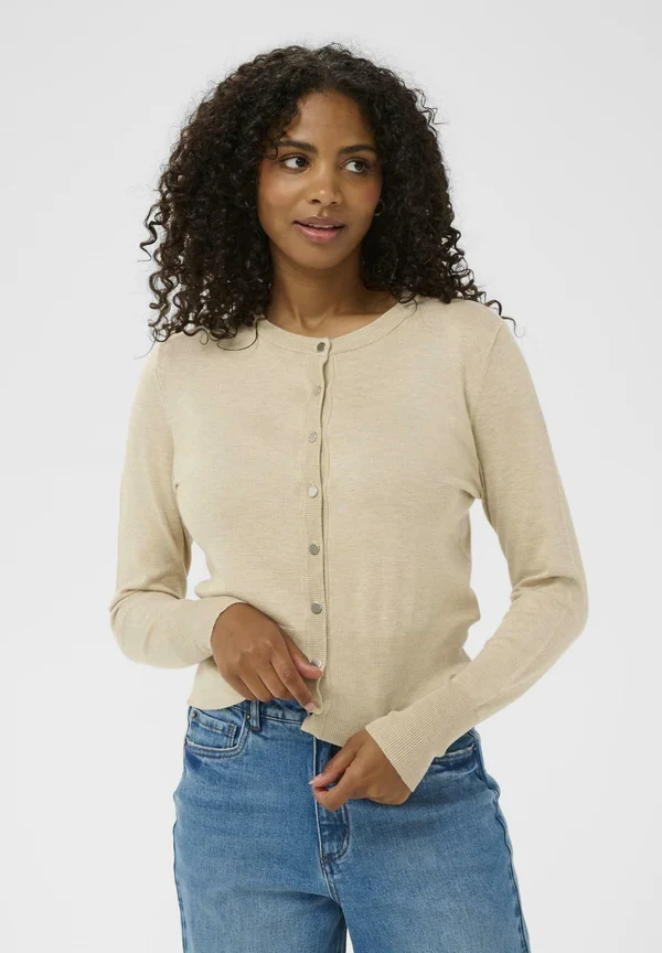 Strickjacke - feather gray melange