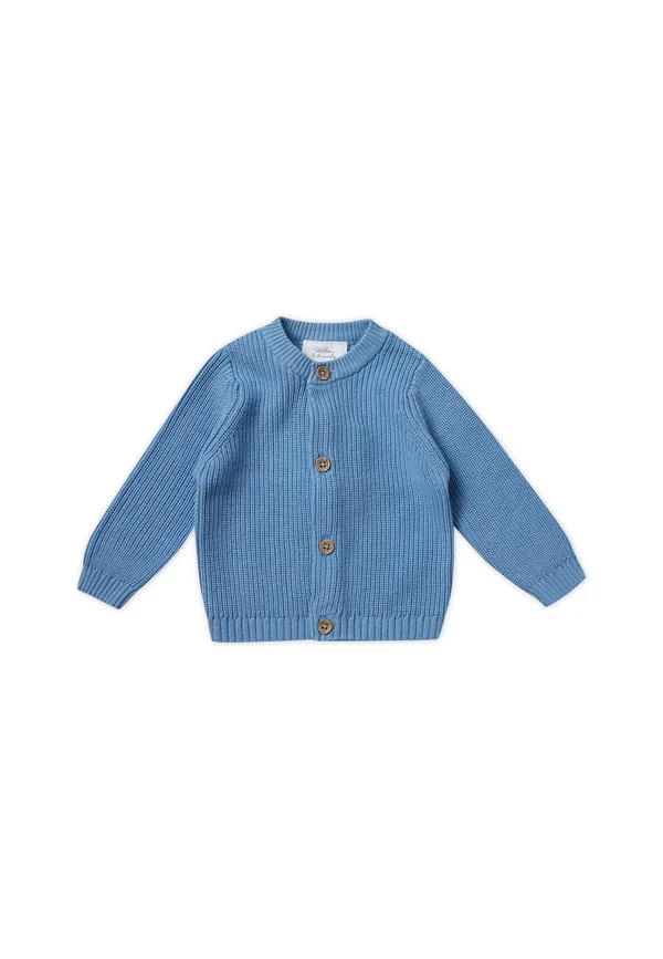 STRICKJACKE FEIN - Strickjacke - blue