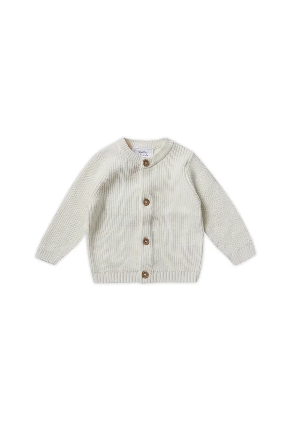 STRICKJACKE FEIN - Strickjacke - white