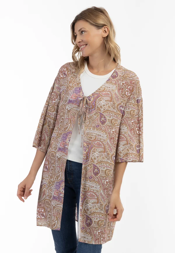 Strickjacke - flieder multicolor