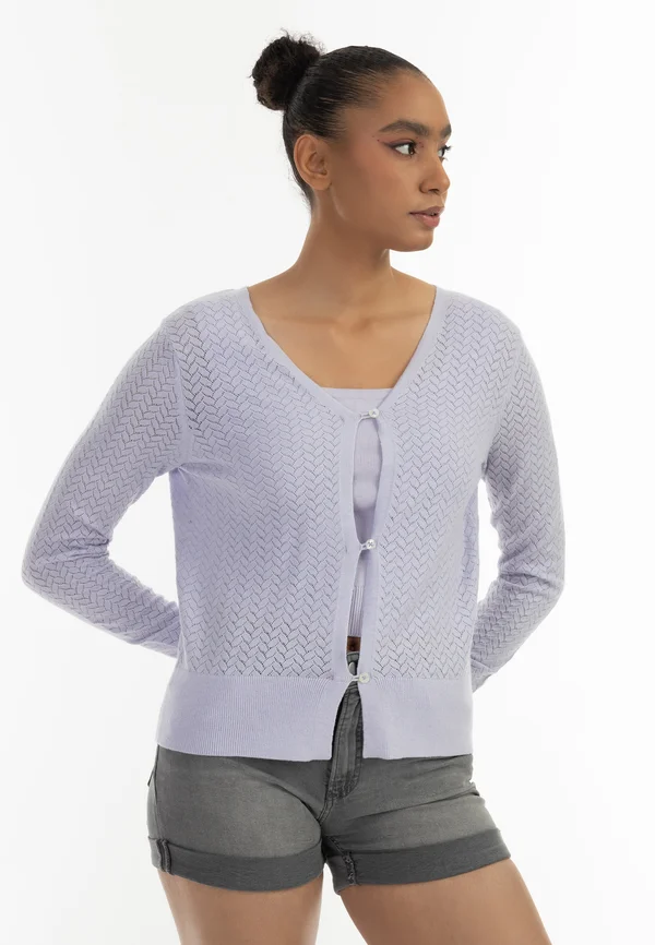 Strickjacke - flieder