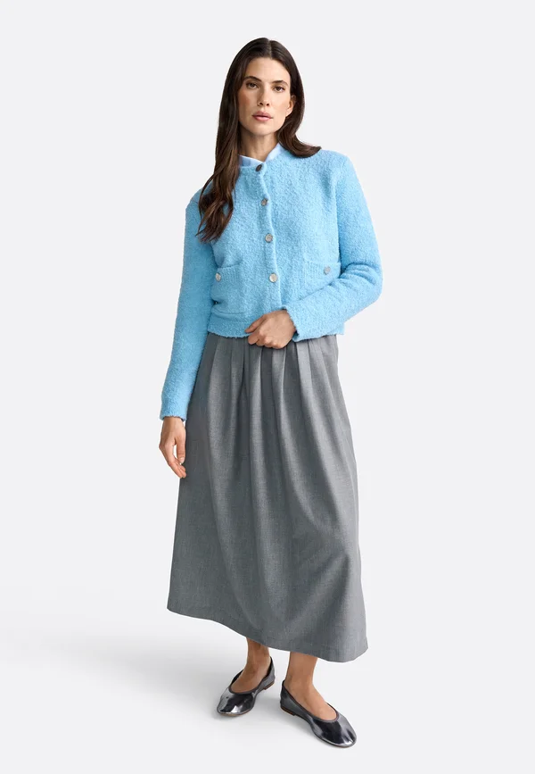 Strickjacke - frosty blue