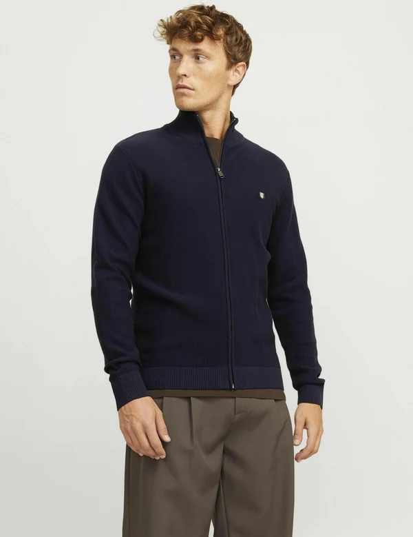STRICKJACKE GEDRUCKT  - Strickjacke - maritime blue