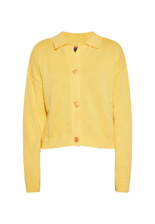 Strickjacke - gelb