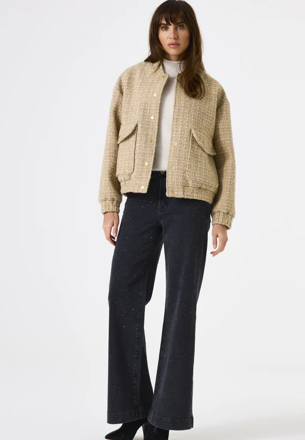Strickjacke - golden sand