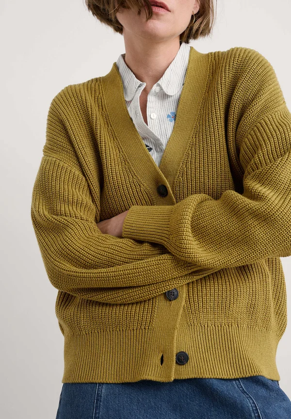 Strickjacke - green pear