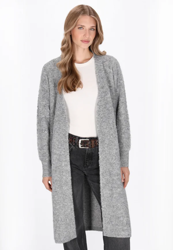 Strickjacke - grey melange