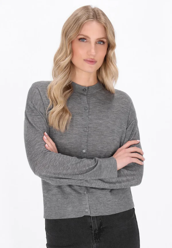 Strickjacke - grey melange