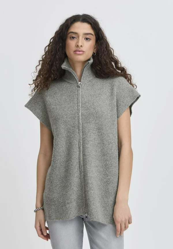 Strickjacke - grey melange
