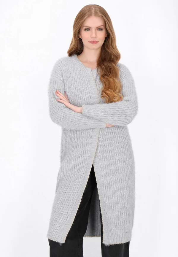 Strickjacke - grey melange