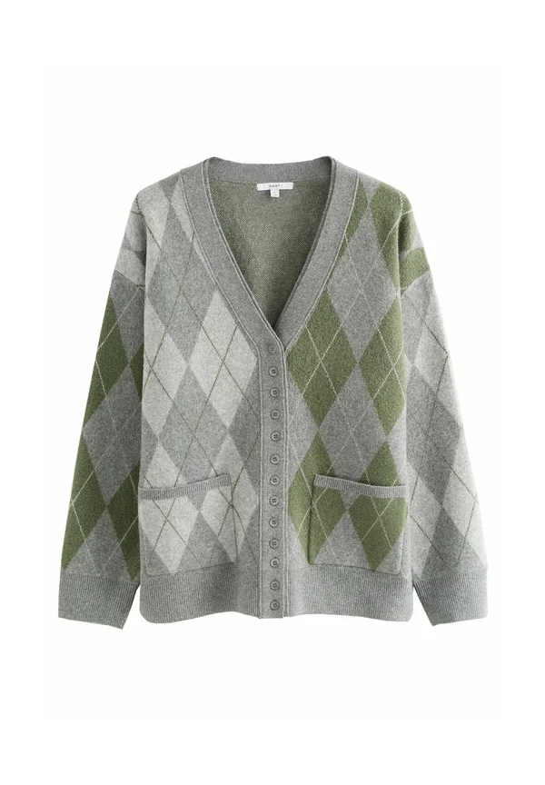 Strickjacke - grey multi argyle
