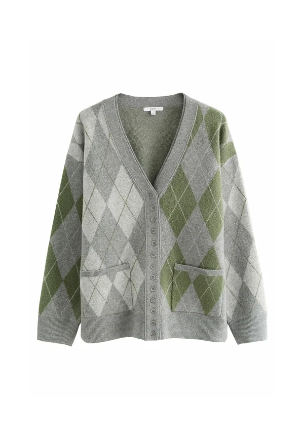 Strickjacke - grey multi argyle