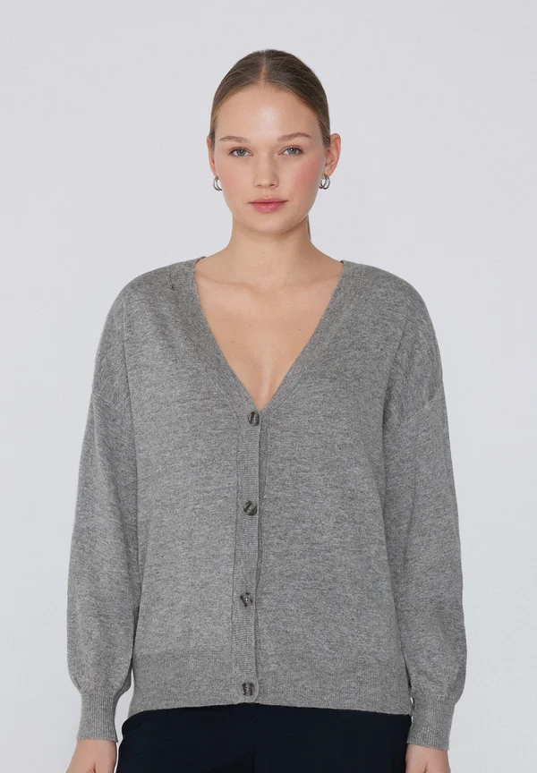 Strickjacke - grey wool blend