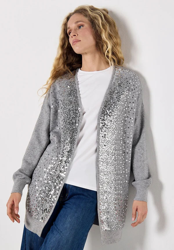 Strickjacke - grey