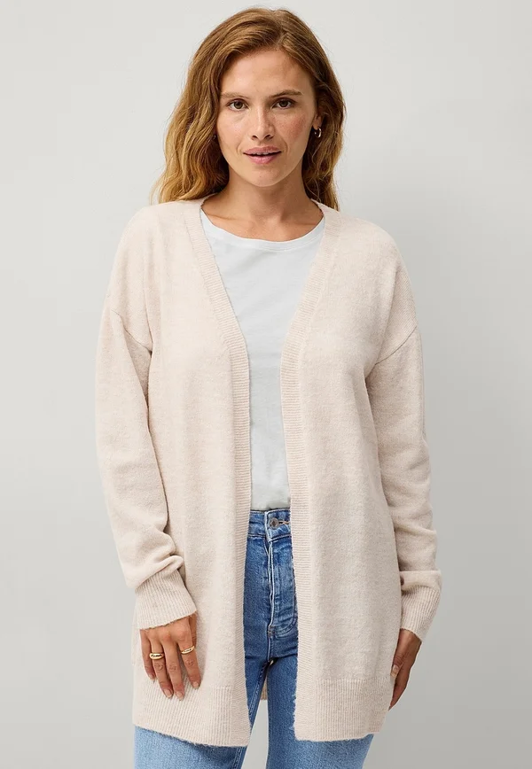 Strickjacke - hellbeige