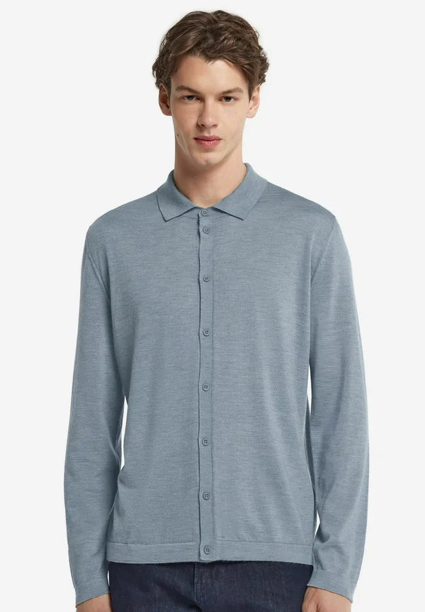 Strickjacke - hellblau denim blue blend