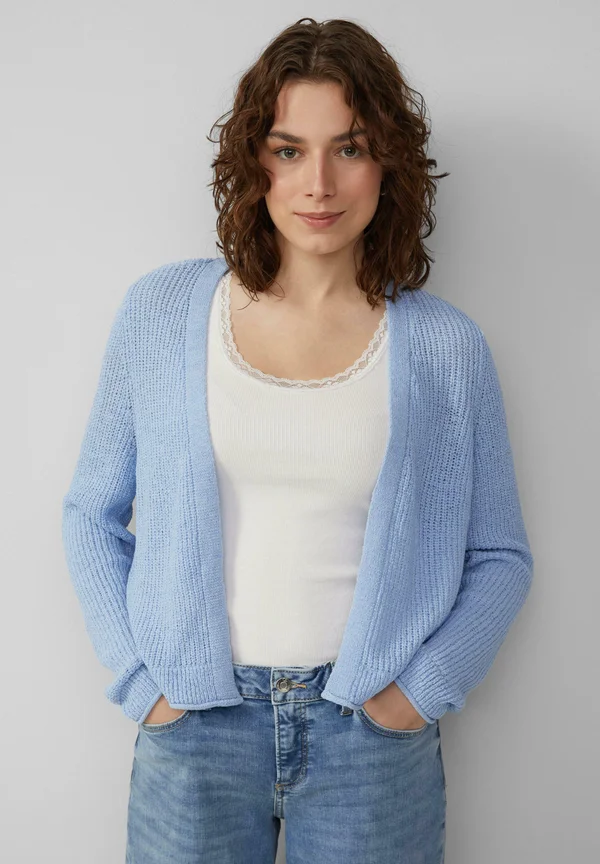 Strickjacke - hellblau