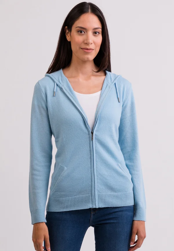 Strickjacke - hellblau