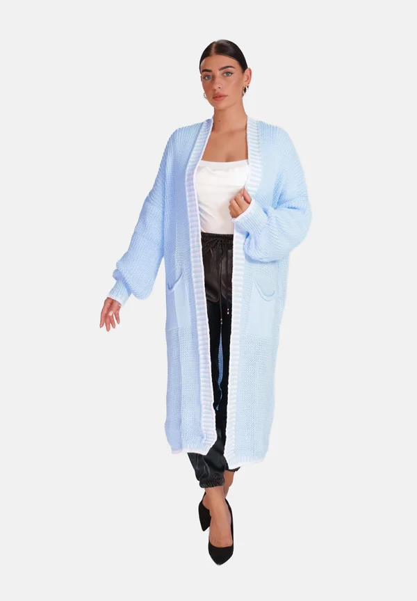 Strickjacke - hellblau