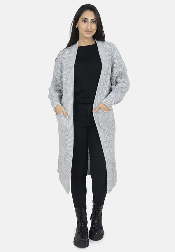 Strickjacke - hellgrau