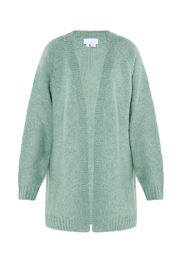 Strickjacke - jadegrün