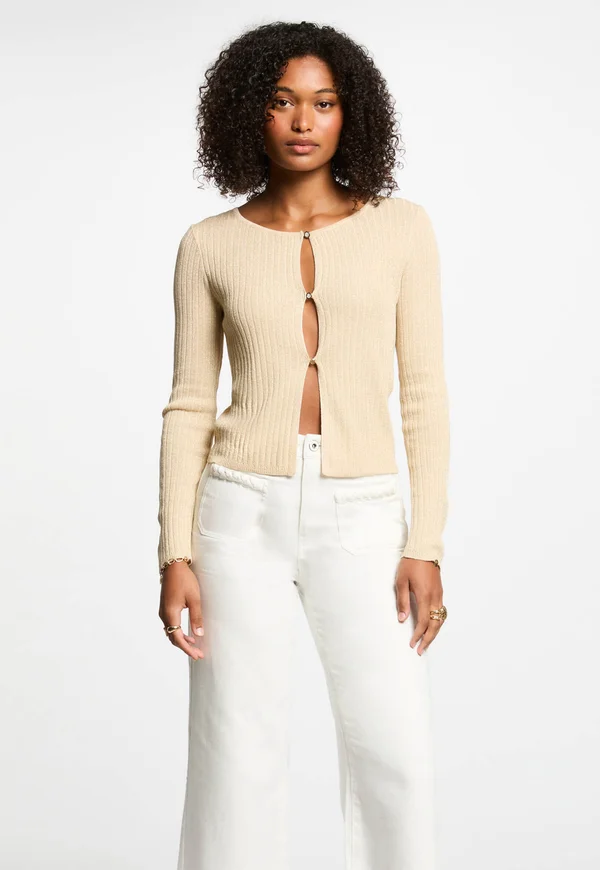 Strickjacke - jaune clair