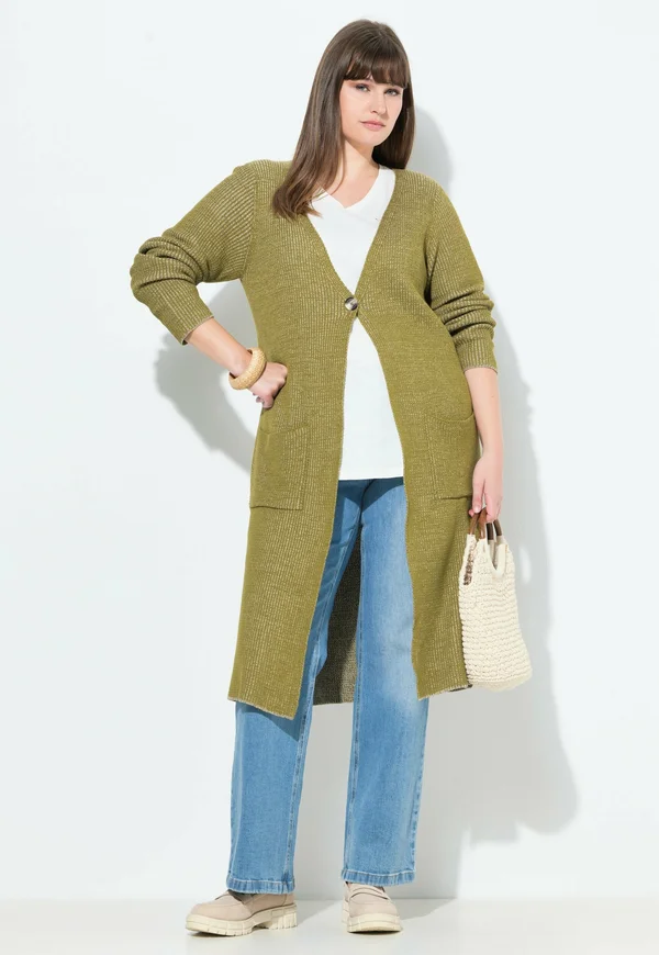 Strickjacke - leaf green