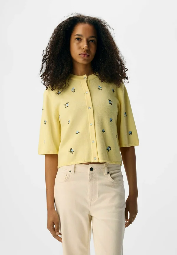 Strickjacke - lemon meringue