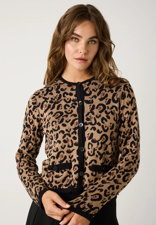 Strickjacke - leo jacquard