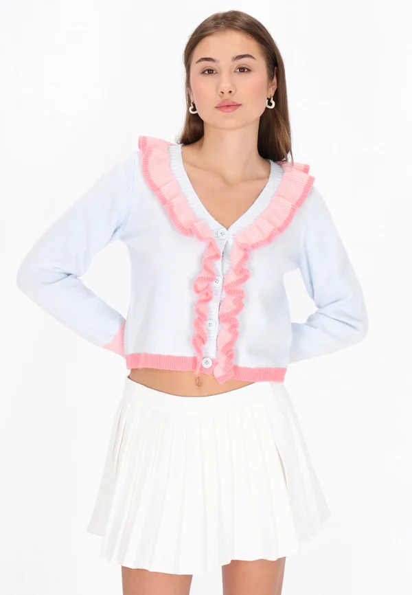 Strickjacke - light blue