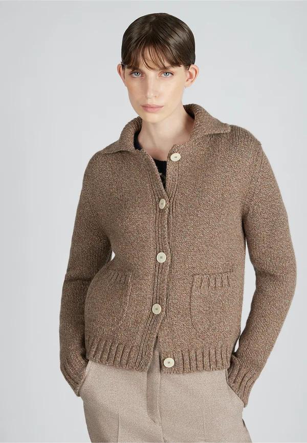 Strickjacke - light brown