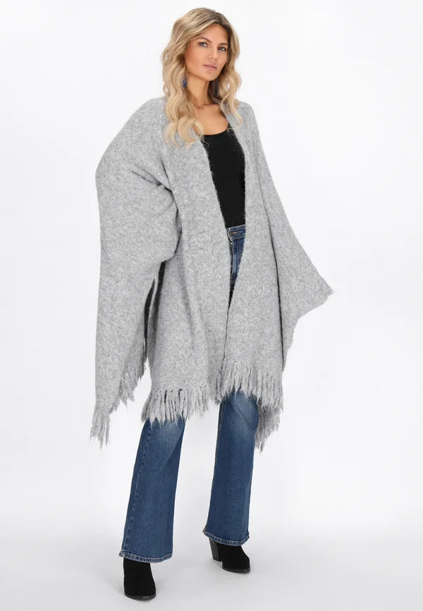 Strickjacke - light grey