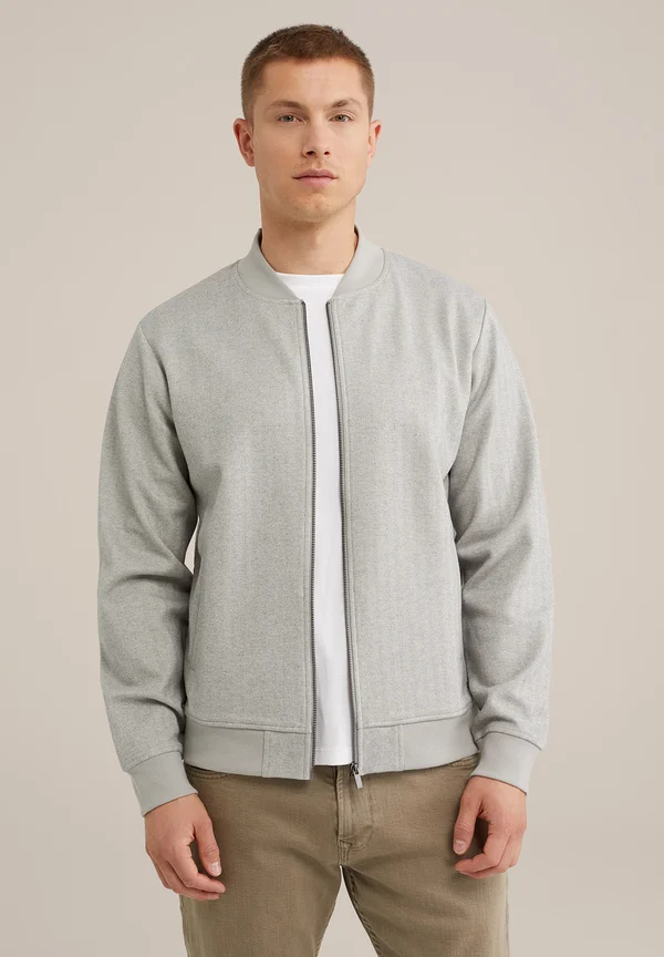 Strickjacke - light grey