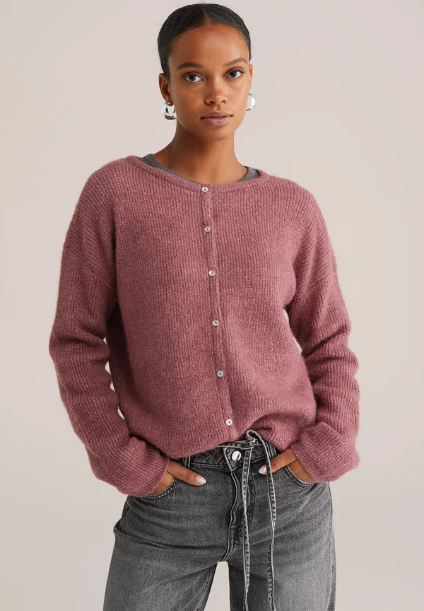 Strickjacke - light red