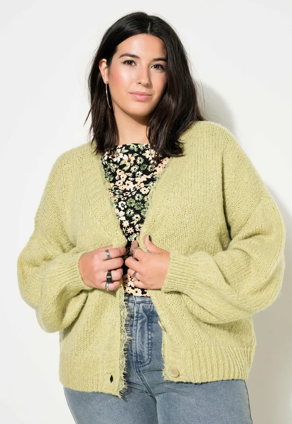 Strickjacke - lime green