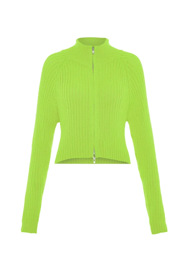 Strickjacke - limette