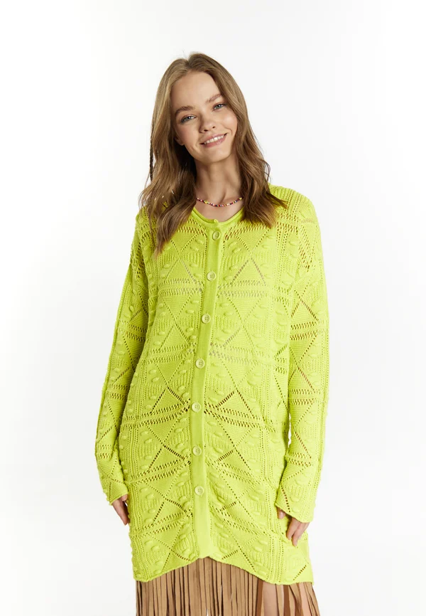 Strickjacke - limette