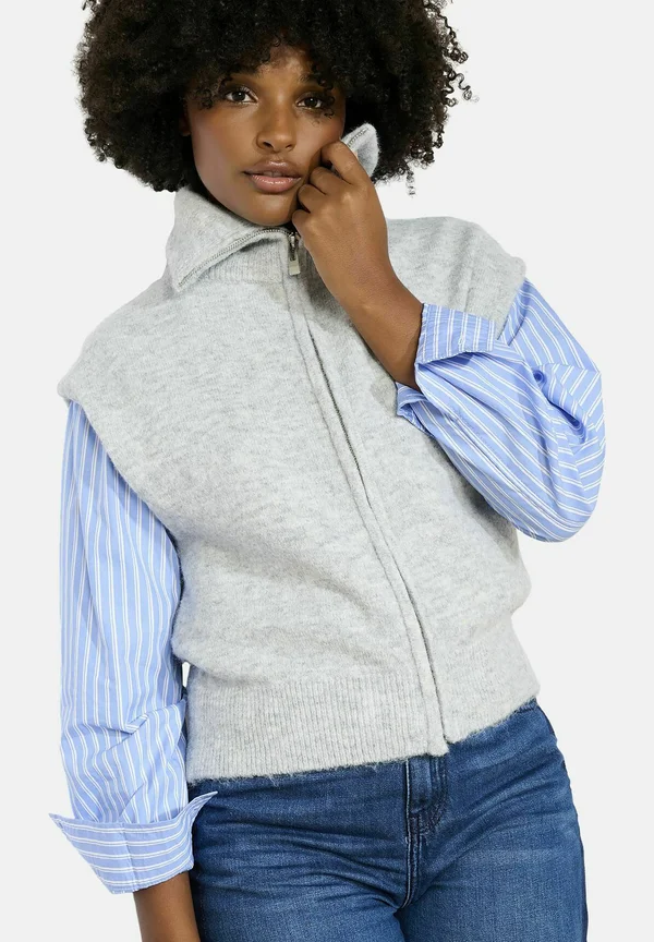 Strickjacke - lt grey mel