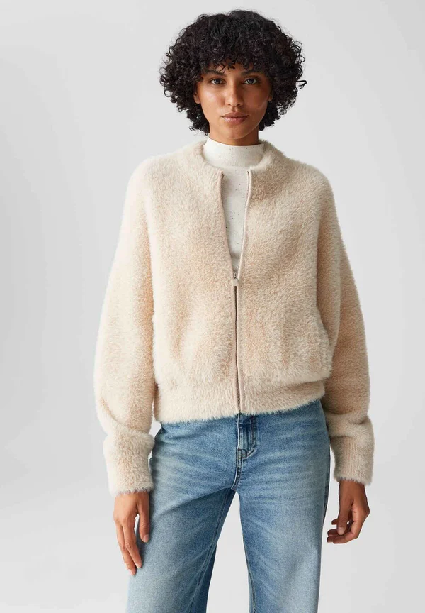 Strickjacke - macadamia