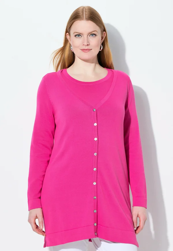 Strickjacke - magenta