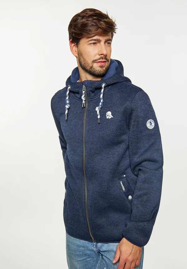 Strickjacke - marine melange